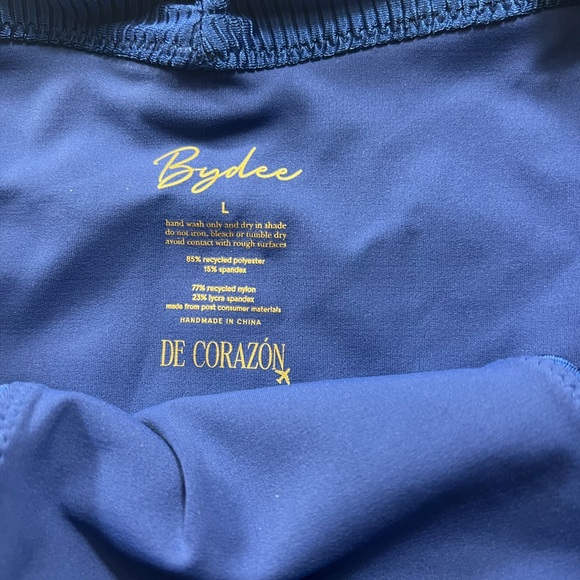 Blue Ribbed Bikini Bottom - Picture 2 of 3